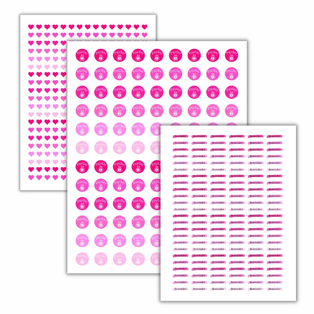 Pink Planner Stickers Set - Picture 5 of 6